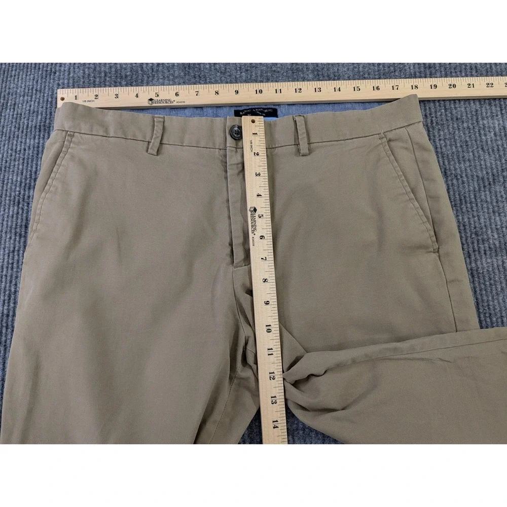 Banana Republic Mason Chino Pants Mens 35x34 Khaki Athletic Fit Stretch Tapered